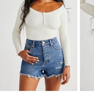 Free people high waisted shorts. Never worn
